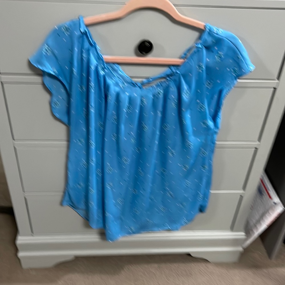 Light blue blouse